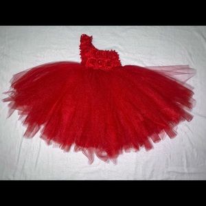 Red tutu dress